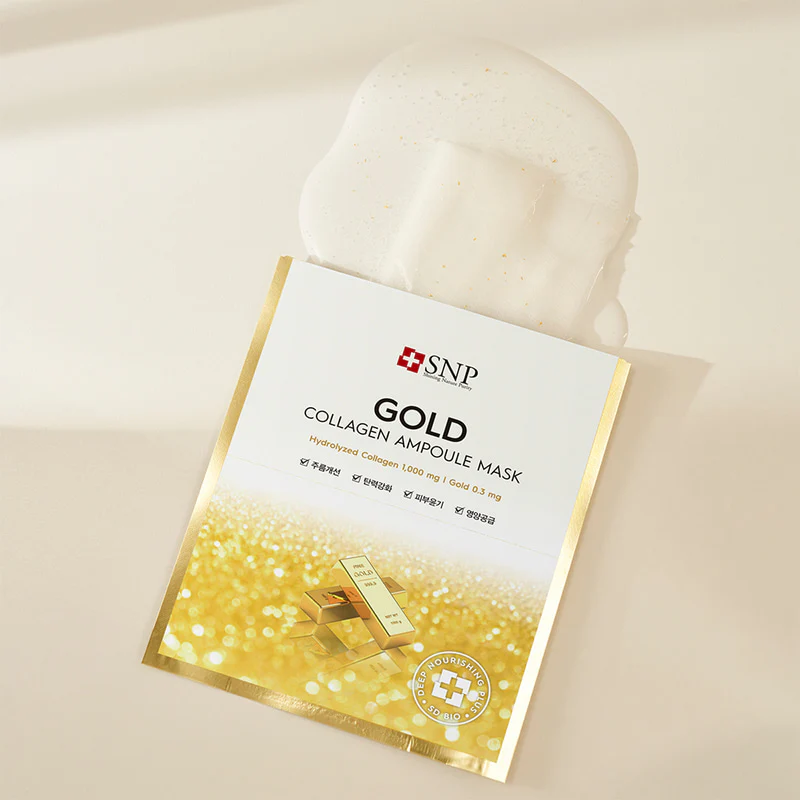 SNP Gold Collagen Moisture Ampoule Mask - Image 2