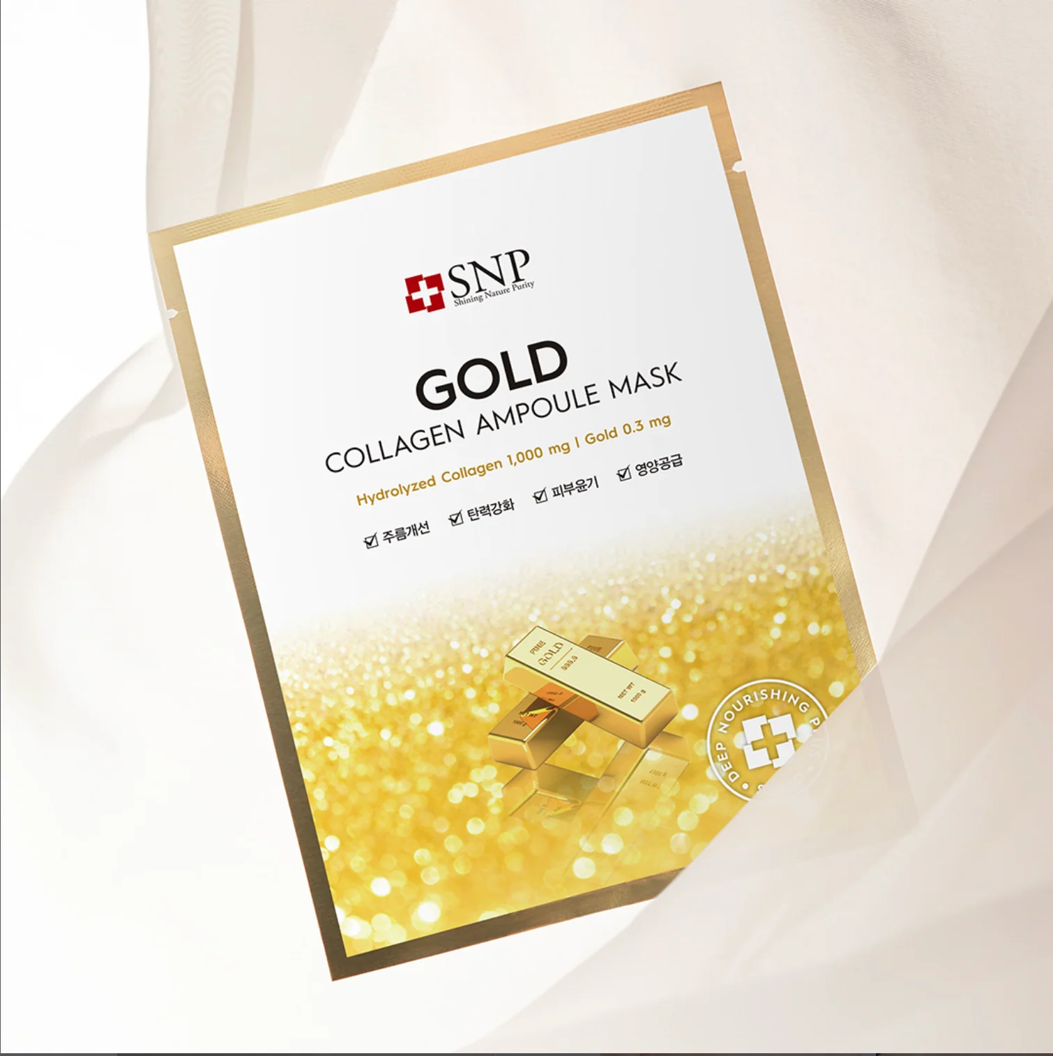 SNP Gold Collagen Moisture Ampoule Mask - Image 9