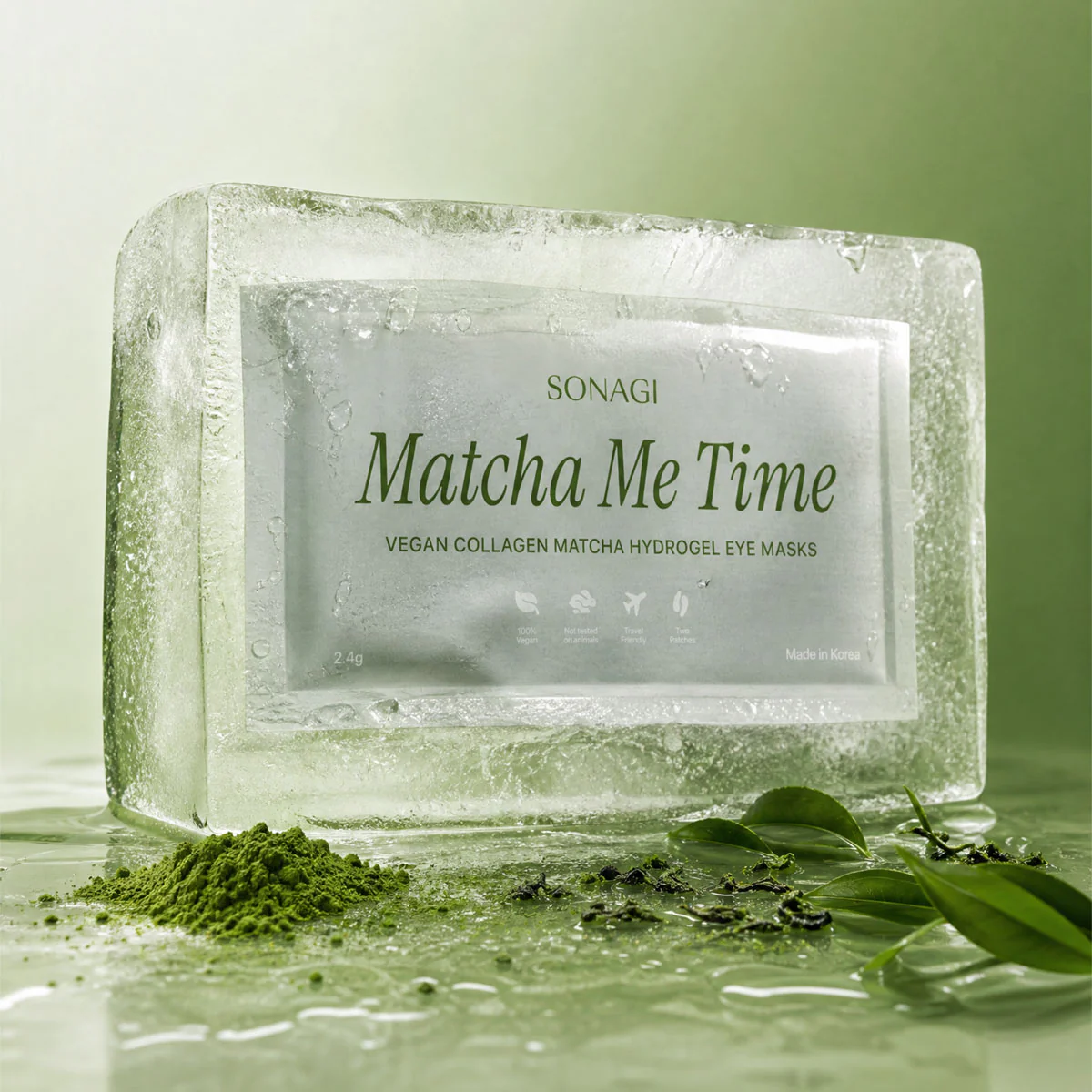 Matcha Hydrogel Collagen Eyepatches - Image 3