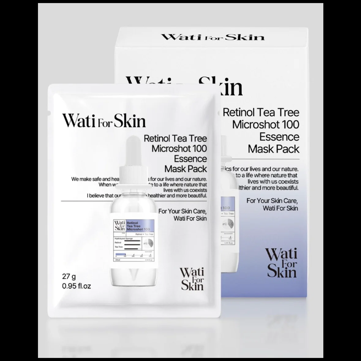 Wati for Skin Retinol Tea Tree Micro Spicule 100 Essence Mask Pack